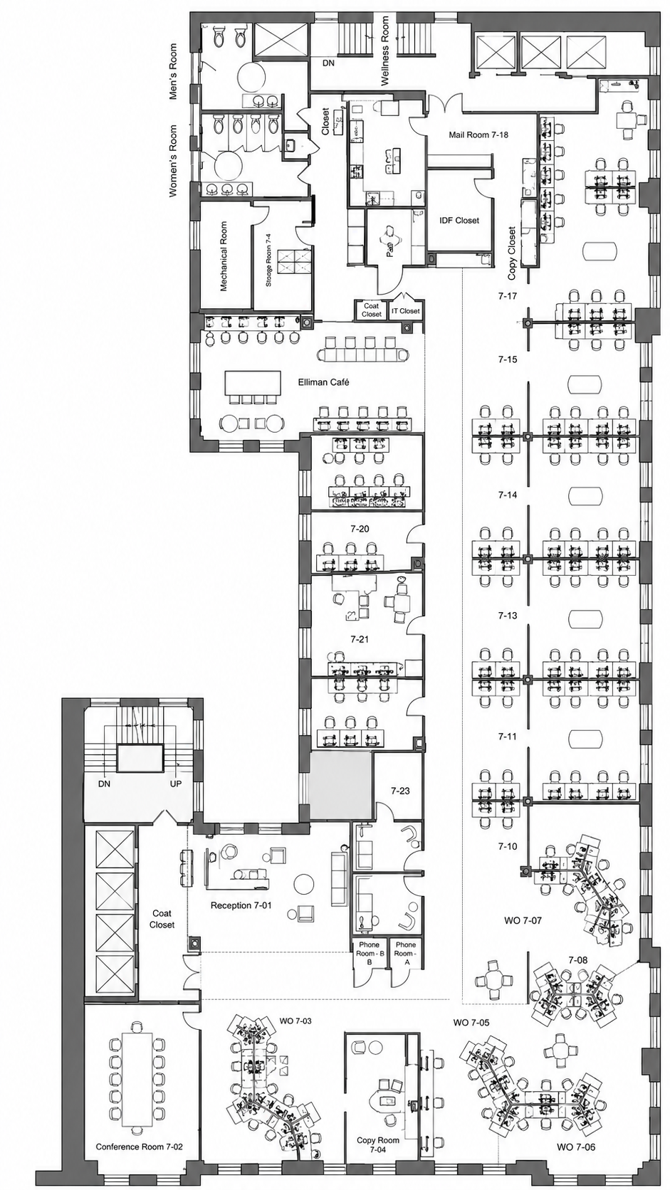 Floorplan of 111 Fifth Avenue, Entire 7th floor