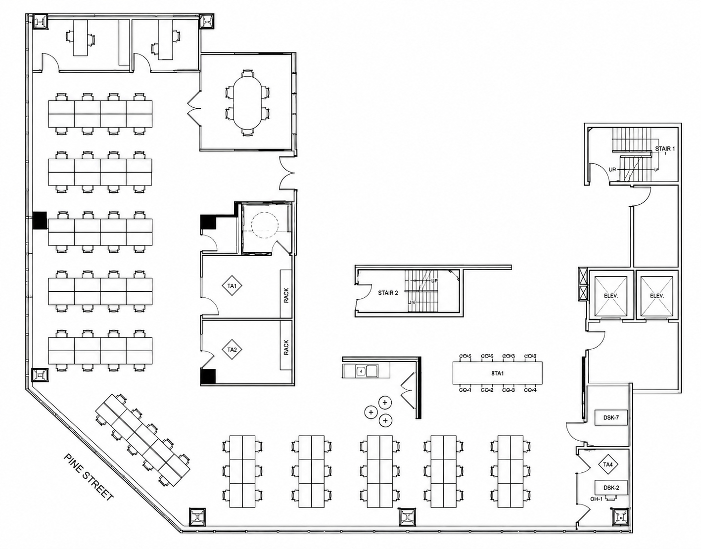 Floorplan of 180 Maiden Lane, Partial 10th floor