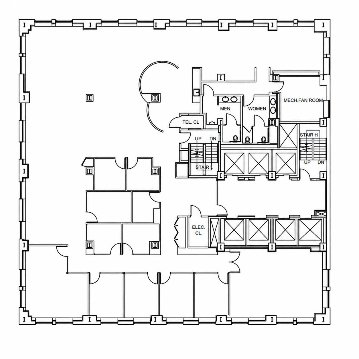 Floorplan of 40 Wall Street, Entire 44th floor