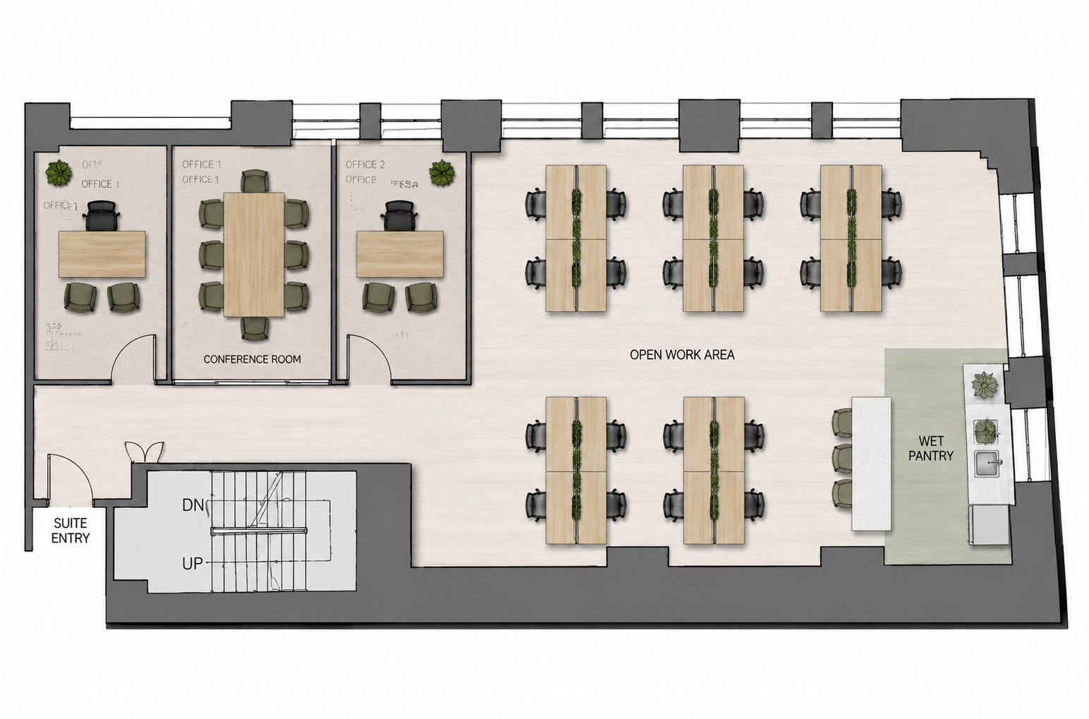 Floorplan of 65 Broadway, Partial 16th floor