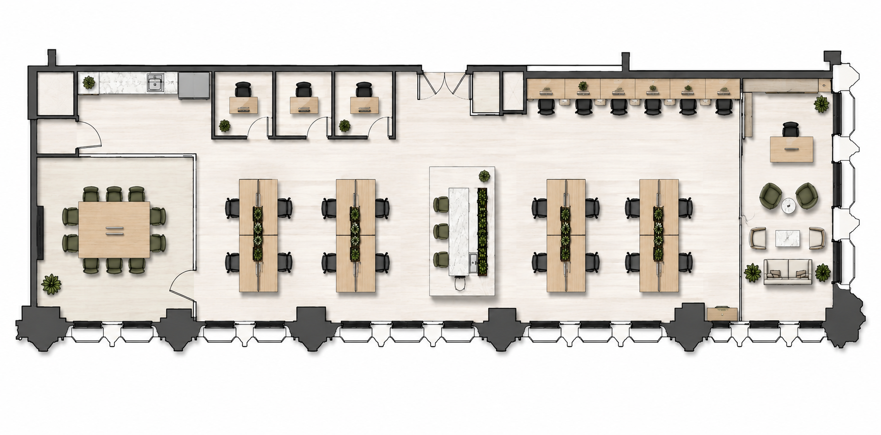 Floorplan of 233 Broadway, Partial 21st floor, Suite 2160
