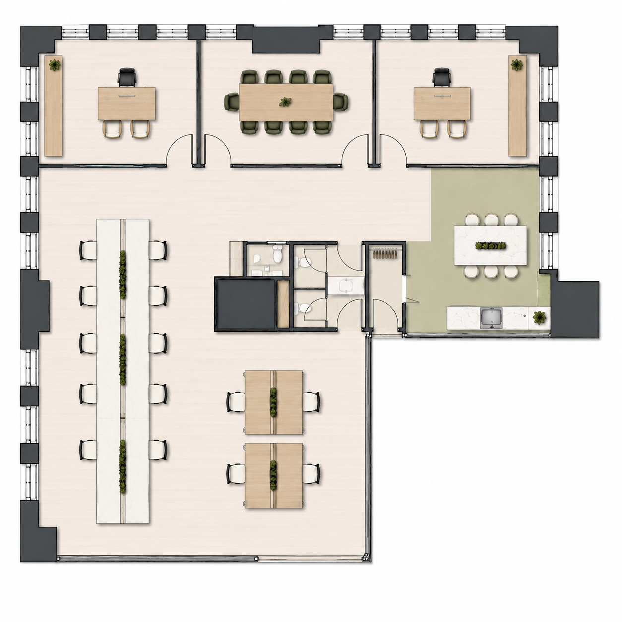 Floorplan of 86 Chambers Street, Partial 7th floor, Suite 702