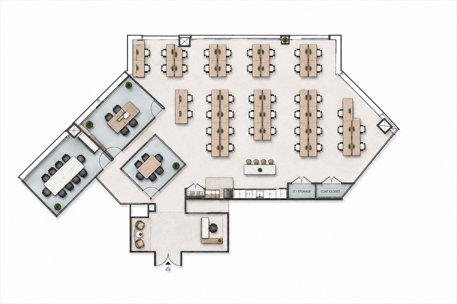 Floorplan of 32 Old Slip, Partial 32nd floor, Suite A